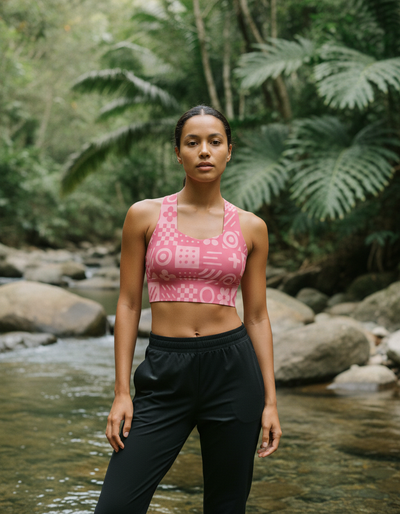 Fleur Longline Sports Bra longline sports bra