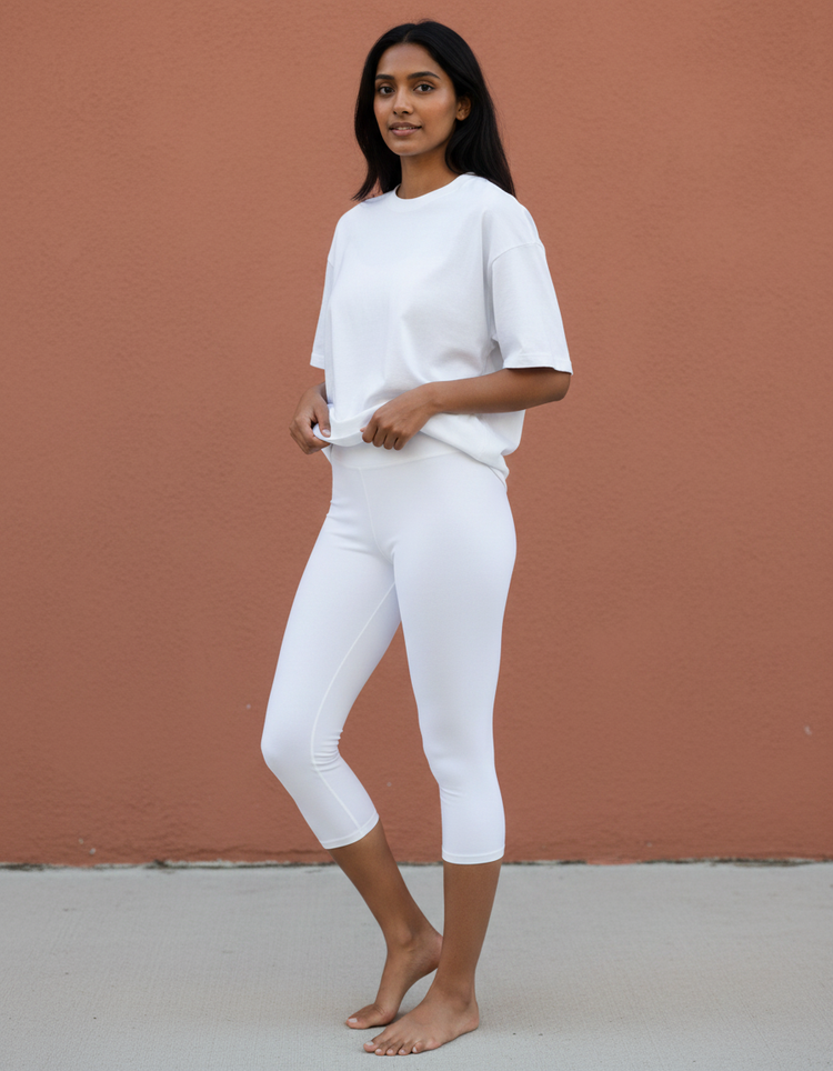 Snow Leggings Capri Yoga Leggings — Dripper