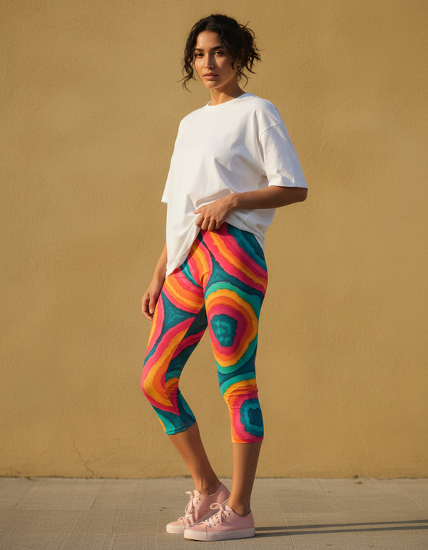 Quartz Capri Leggings Capri Leggings — Dripper