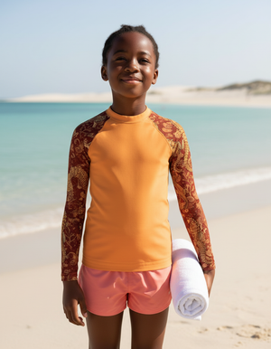Muskmelon Triton Kids Rash Guard Kids Rash Guard — Dripper