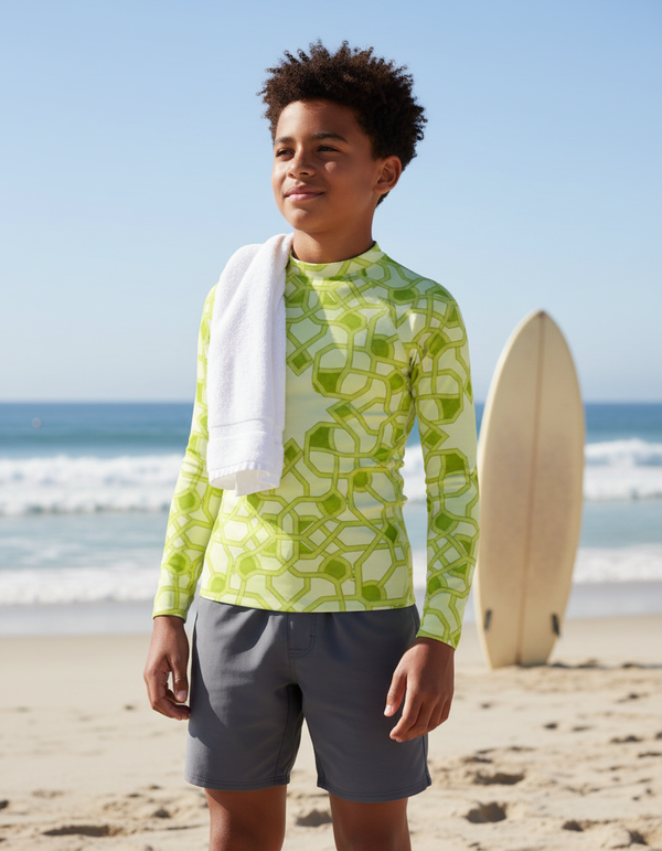Youth Alhambra Patterns Rash Guard