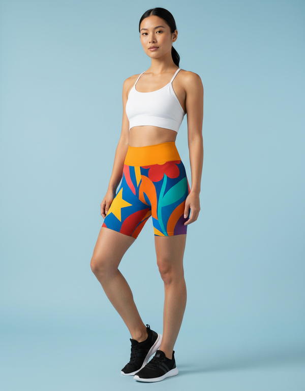 Yoga Shorts in Serenity