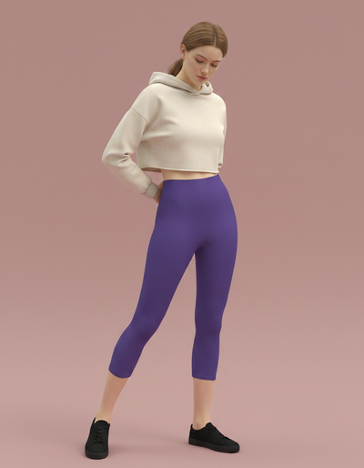 Ultra Violet Capri Yoga Leggings capri yoga leggings