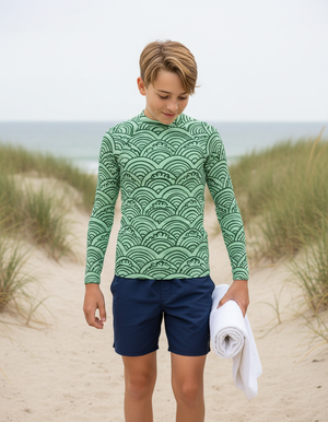 Youth Runway Emerald Aoi youth rashguards
