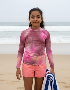 Amaranth Frost Youth Rash Guard Youth Rash Guard — Dripper