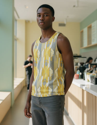 Men's Lemon Yellow Kumo Tank Top tank top