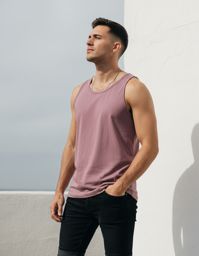 Men's Mauve Tank Top tank top