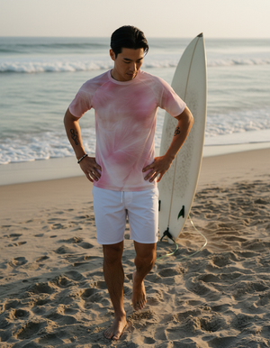 Men's Tea Rose Frost men's short-sleeve rashguards