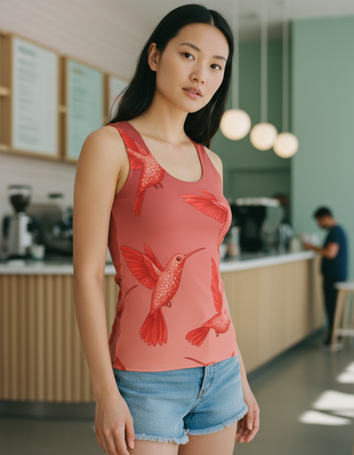 Women's Fiery Red Lustre Tank Top tank top