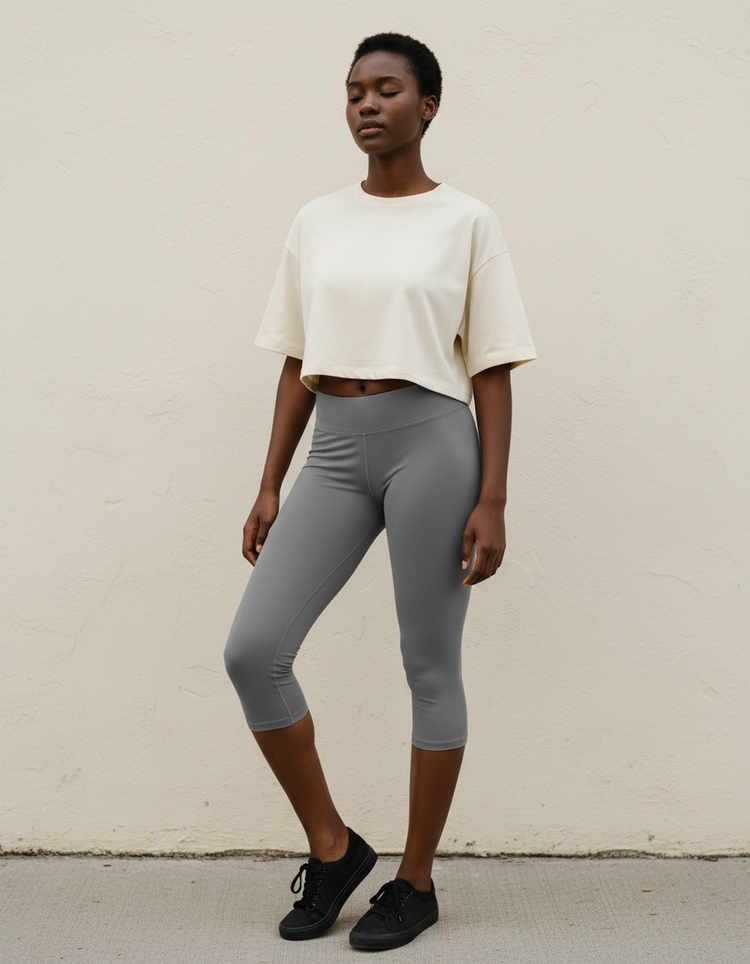 Smoke Leggings Capri Leggings — Dripper