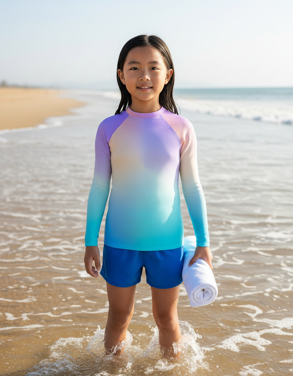Youth YUV Color Space Rash Guard