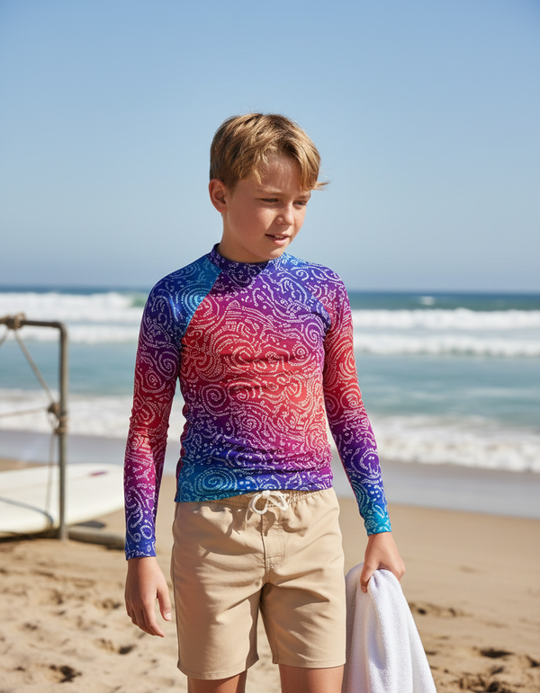 Bandhani Collection youth rashguards