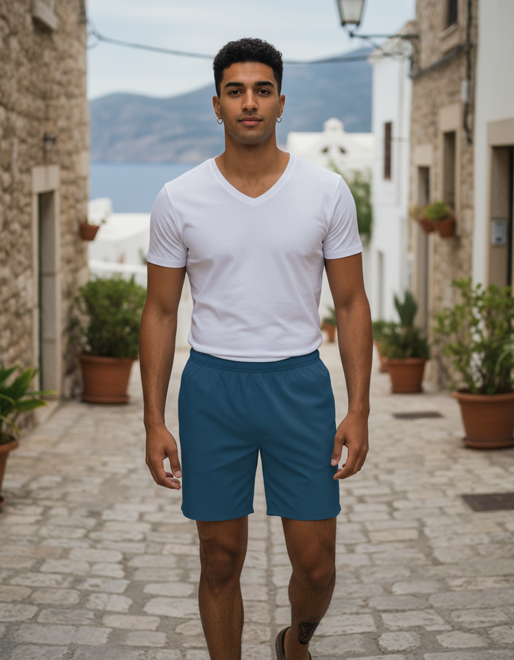 Marine Blue Men's Swim Trunks Men's Swim Trunks — Dripper