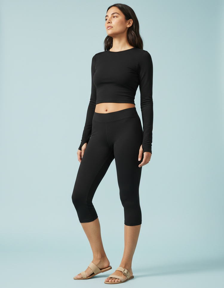 Onyx Leggings Capri Leggings — Dripper