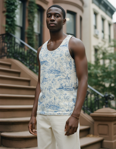 Men's Alexandrite Cerulean Tank Top tank top