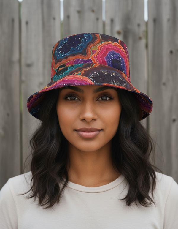 Radiant Spectrum Prism Bucket Hat