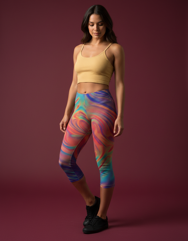 Aurora Leggings Capri Leggings — Dripper