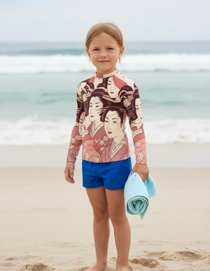Kids Millennial Pink Yume kids rashguards