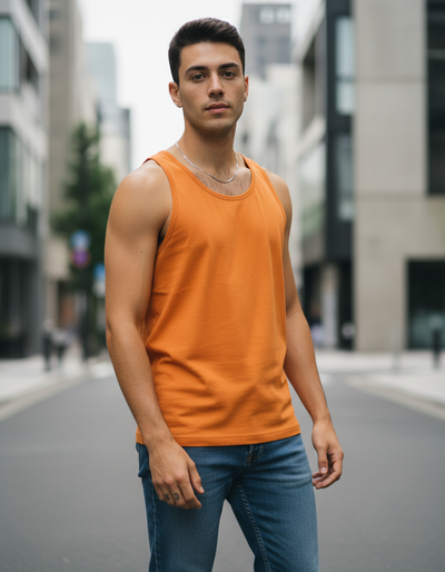 Men's Hermès Orange Tank Top tank top