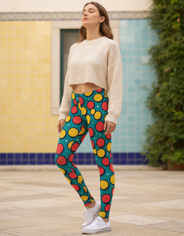 Mosaic full-length leggings