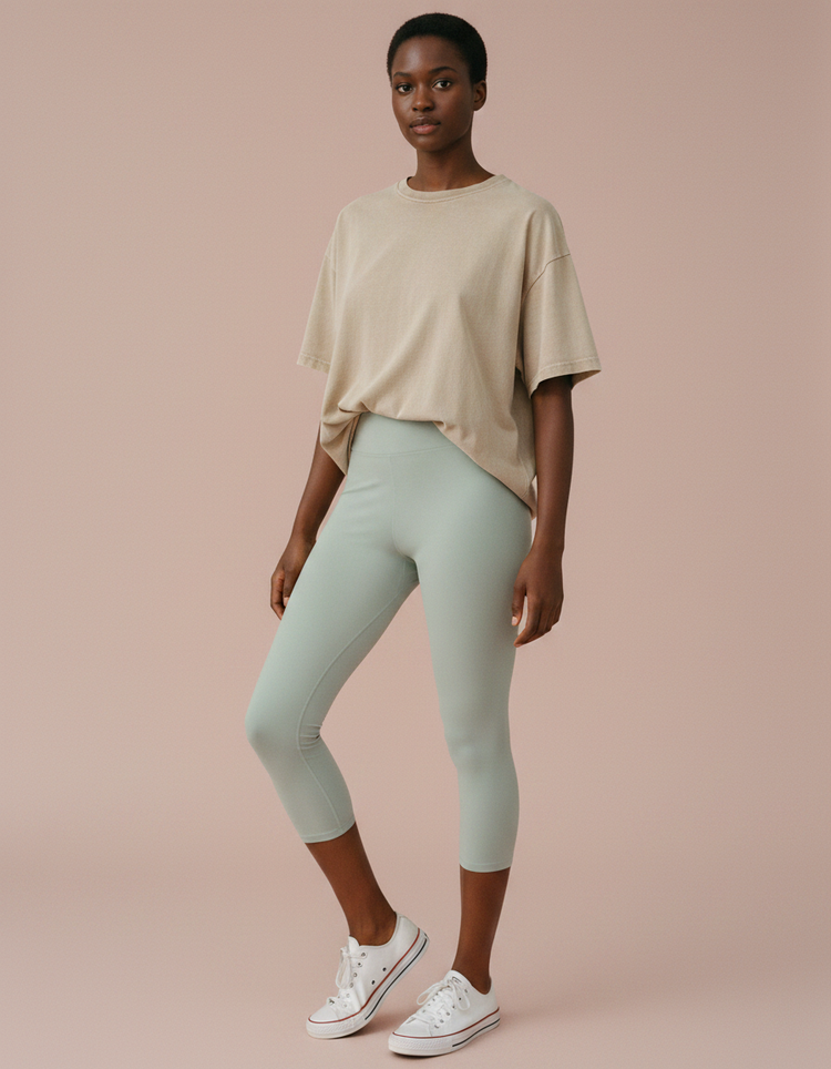 Ash Leggings Capri Yoga Leggings — Dripper