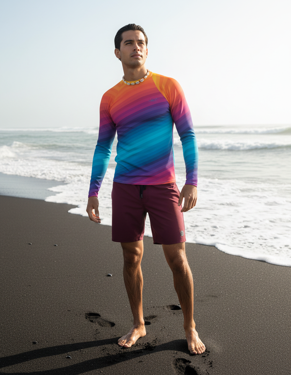 Ocean Flow Ripple Rashguard
