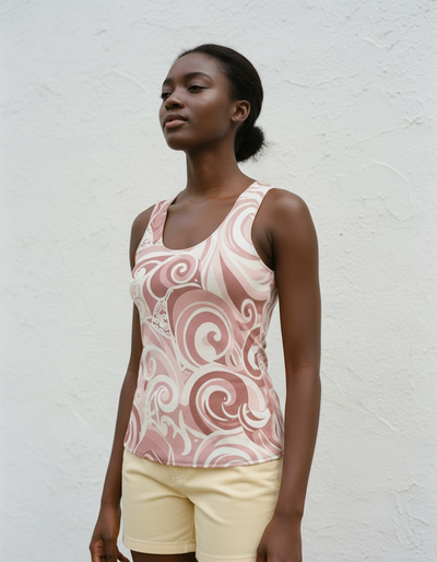 Women's Dusty Rose Tide Tank Top tank top