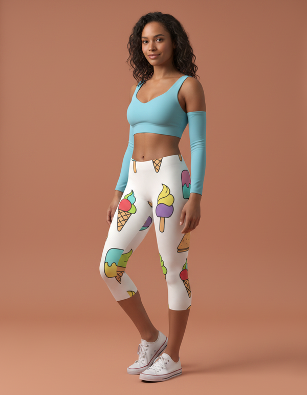 Glacier Capri Leggings Capri Leggings — Dripper