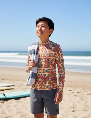 Tea Rose Estilo Youth Rash Guard Youth Rash Guard — Dripper