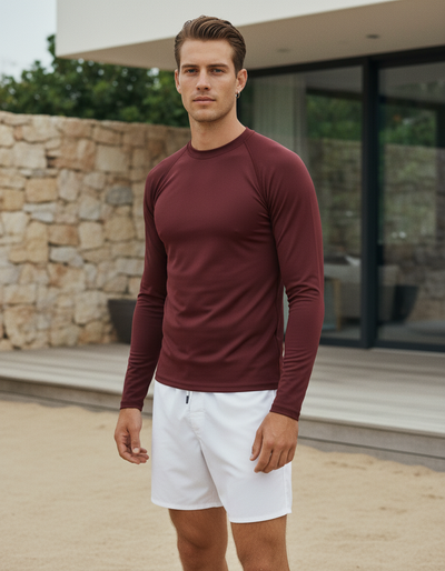 Men's Bordeaux rash guard