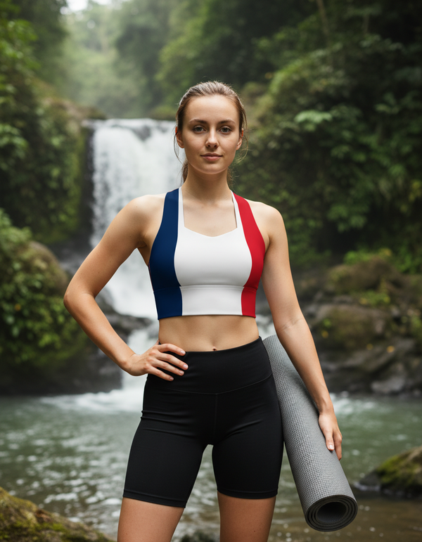 French Collection longline sports bras