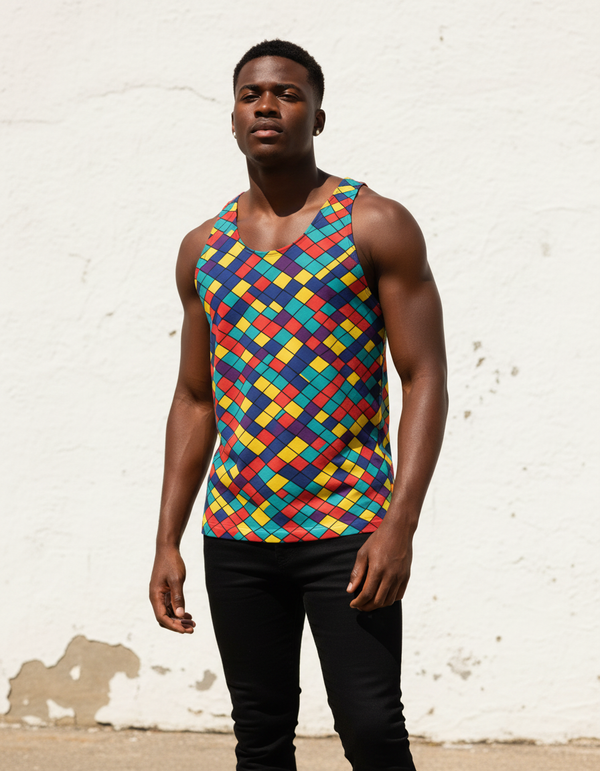 Colorful Whirl Vortex Tank Top