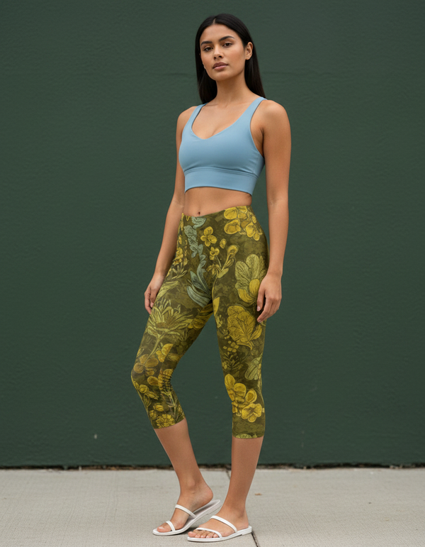 Verdure Capri Leggings Capri Leggings — Dripper