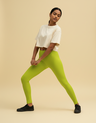 Runway Chartreuse Leggings leggings