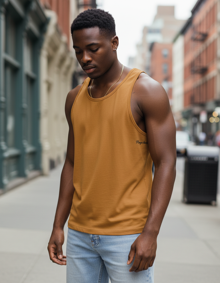 Caramel Tank Top Men's Tank Top — Dripper