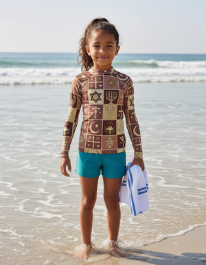 Kids Dusty Rose Unity kids rashguards