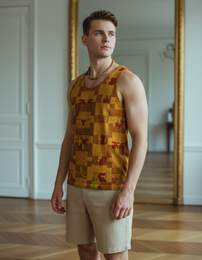 Men's Lemon Yellow Nia Tank Top tank top