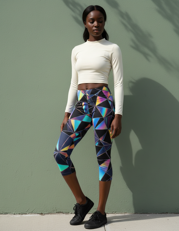 Refraction Capri Leggings Capri Leggings — Dripper