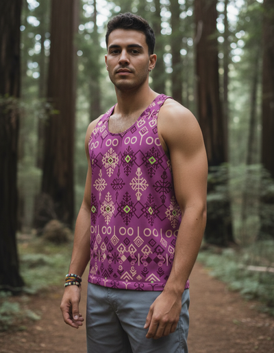 Men's Electric Fuchsia Zarif Tank Top tank top