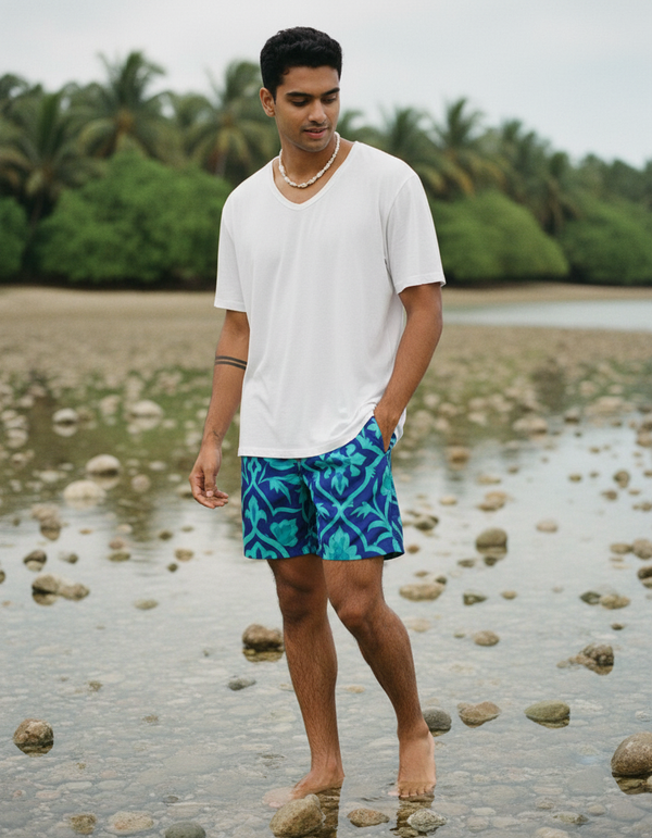 Men's Ottoman Tile Swim Trunks