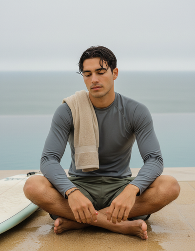 Men's Gray rash guard