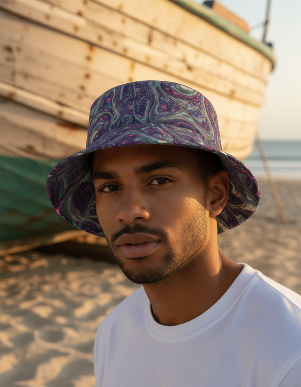 Radiant Wave Glint Bucket Hat