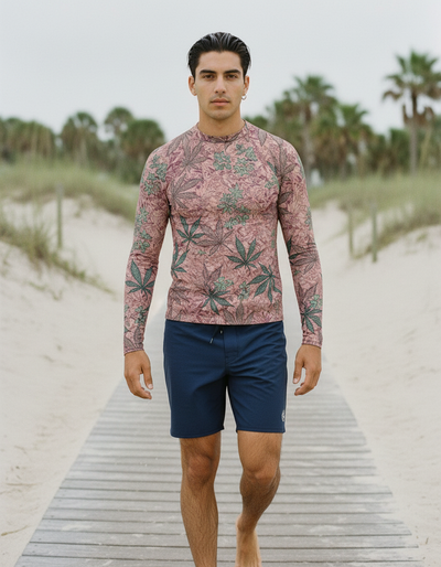 Men's Tea Rose Kumo rash guard
