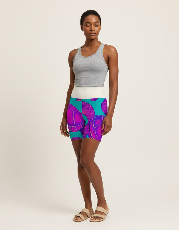 Coral Yoga Shorts bikini — Dripper