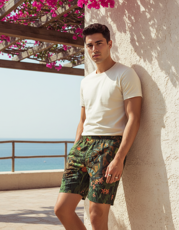 Henri Collection men's swim trunks