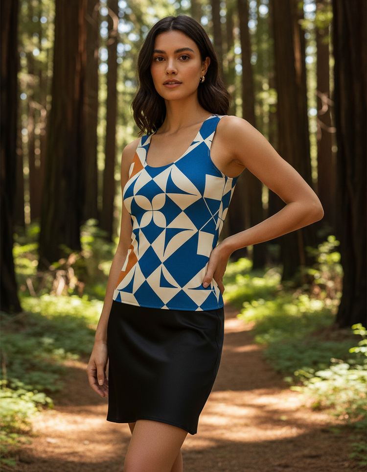 Vibrant Mosaic Tank Top