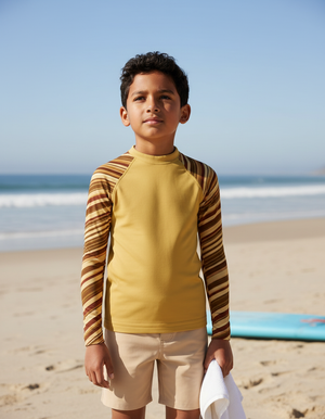 Amber Haze Sway Kids Rash Guard Kids Rash Guard — Dripper