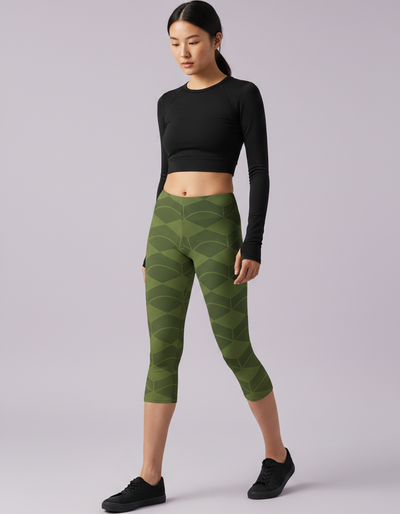 Runway Chartreuse Tsuki Capri Leggings capri leggings