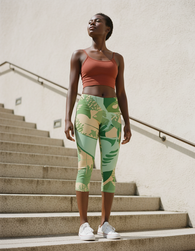 Runway Emerald Ebb Capri Leggings capri leggings
