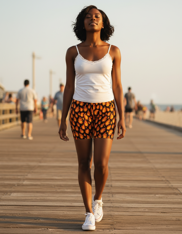 Women's Short Shorts in Inferno